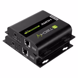 Techly IDATA EXTIP-3834KV5 moltiplicatore AV Trasmettitore e ricevitore AV Nero