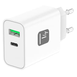 Techly IPW-USB-30WACG Caricabatterie per dispositivi mobili Universale Bianco AC Ricarica rapida Interno