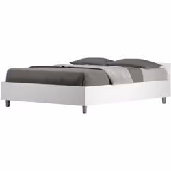 Il Letto alla Francese NUAMO offre versatilità e stile, disponibile con rete, senza rete o con pratico contenitore, in una ga ...