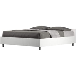 Letto Matrimoniale - nuamo - Tipologia Letto: Senza Rete - Dimensione Rete: 160x200 - Colore: Bianco Frassino