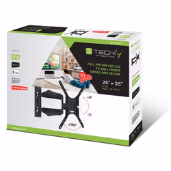 Techly ICA-PLB 271M Supporto TV a parete 52" Nero