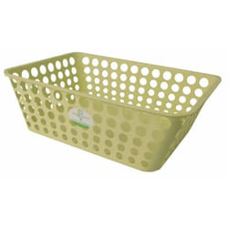 Vaschetta Cesta Portaoggetti Modula 42X29X13h Verde Pallido Chiaro Cestino