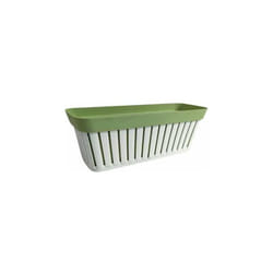 Balconetta Linea Kreta 40 Bianco/Verde Pallido Ecoplast