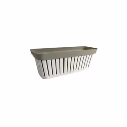 Balconetta Linea Kreta 50 Bianco/Tortora Chiaro ECOPLASTBalconetta Kreta in plastica riciclata e 100% riciclabile, resistente ...