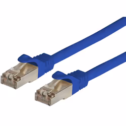Techly ICOC LS6A-020-BLT, 2 m, Cat6a, S/FTP (S-STP), RJ-45, RJ-45, Blu