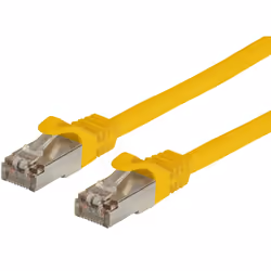 Techly ICOC LS6A-020-YET, 2 m, Cat6a, S/FTP (S-STP), RJ-45, RJ-45, Giallo