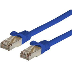 Techly ICOC LS6A-030-BLT cavo di rete Blu 3 m Cat6a S/FTP (S-STP)