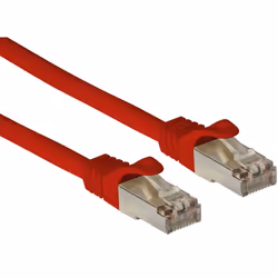 Techly ICOC LS6A-050-RET cavo di rete Rosso 5 m Cat6a S/FTP (S-STP)