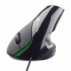 Techly IM 1000-VM, Design verticale, Ottico, USB tipo A, 1000 DPI, Nero