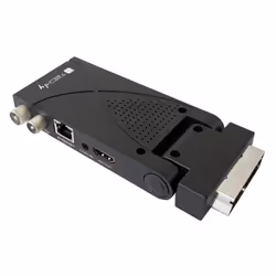 Techly IDATA TV-DT2SCA set-top box TV Terrestre Full HD Nero