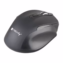 Techly IM 102-WBK, Mano destra, Ottico, RF Wireless, 1600 DPI, Nero