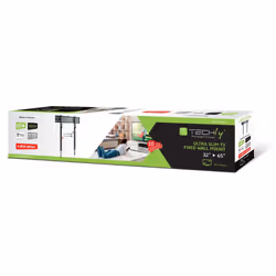 Techly ICA-PLB 734F Supporto TV a parete 65" Nero