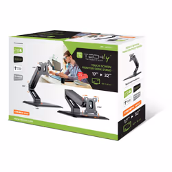 Techly ICA-LCD 35TS Supporti a parete per TV 81,3 cm (32") Scrivania Nero