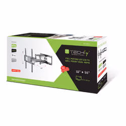 Techly ICA-PLB 344STY Supporto TV a parete 55" Nero