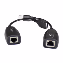 Techly IUSB-EXTENDTY5 adattatore per inversione del genere dei cavi USB RJ-45 Nero