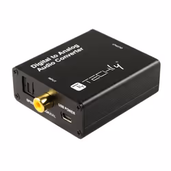 Techly IDATA SPDIF-9 convertitore audio Nero