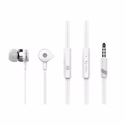 Techly SB-HP A1WHTY cuffia e auricolare Cablato In-ear Musica e Chiamate Bianco
