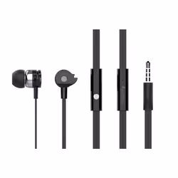 Techly SB-HP A1BKTY cuffia e auricolare Cablato In-ear Musica e Chiamate Nero