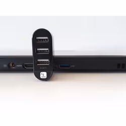 Techly IUSB2-HUB3-ROTB hub di interfaccia USB 2.0 480 Mbit/s Nero - Vista aggiuntiva 4