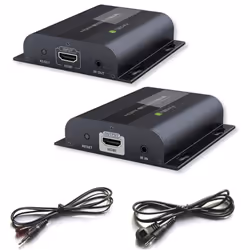 Techly IDATA EXTIP-383RV4 moltiplicatore AV Ricevitore AV Nero