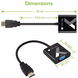 Techly Convertitore e Adattatore da HDMI a VGA con Audio 3,5mm