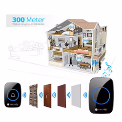 Techly Kit Campanello Wireless fino a 300m - Vista aggiuntiva 8