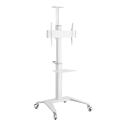 Techly ICA-TR48W carrello e supporto multimediale Bianco Pannello piatto Carrello multimediale
