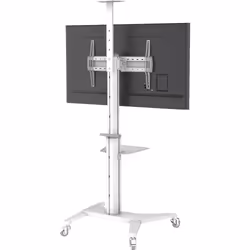 Techly ICA-TR48W carrello e supporto multimediale Bianco Pannello piatto Carrello multimediale