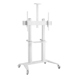 Techly ICA-TR49W carrello e supporto multimediale Bianco Pannello piatto Carrello multimediale