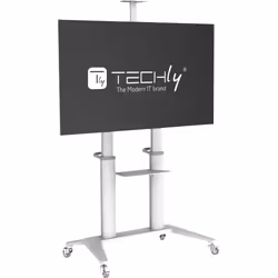 Techly ICA-TR49W carrello e supporto multimediale Bianco Pannello piatto Carrello multimediale - Vista aggiuntiva 4