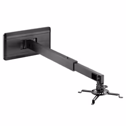 Techly ICA-PM 21, Parete, 15 kg, Nero, Plastica, Acciaio, 180°, -15 - 15°