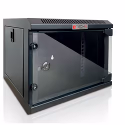 Techly I-CASE EM-1004BKEC, Da parete, 4U, 10 kg, Lucchetti, 5,78 kg, Nero