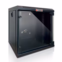 Techly I-CASE EM-1009BKEC, Da parete, 9U, 10 kg, Lucchetti, 10,4 kg, Nero