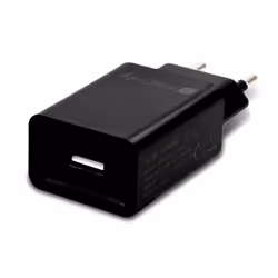 Techly Caricatore Alimentatore USB-A da Muro 5V 2.4A per Smartphone o Tablet, Interno, AC, 5 V, 2,4 A, Nero