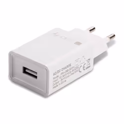 Techly Caricatore Alimentatore USB-A da Muro 5V 2.4A per Smartphone o Tablet, Interno, AC, 5 V, 2,4 A, Bianco
