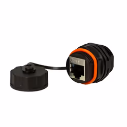 Techly IWP-MD C6A-IPPANT adattatore per inversione del genere dei cavi RJ45 Nero