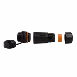 Techly IWP-MD C6A-IPGLT adattatore per inversione del genere dei cavi RJ45 Nero