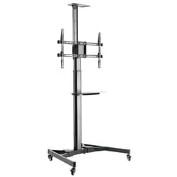 Techly ICA-TR46 carrello e supporto multimediale Nero Pannello piatto Carrello multimediale