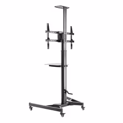 Techly ICA-TR46 carrello e supporto multimediale Nero Pannello piatto Carrello multimediale - Vista aggiuntiva 8