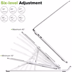 Techly ICA-TBL 134TY supporto per laptop Supporto per computer portatile Argento 40,6 cm (16") - Vista aggiuntiva 7