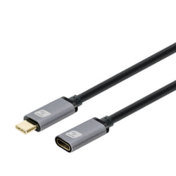 Techly Cavo prolunga USB 3.2 Gen 2 USB-C M/F 1m Nero