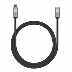 Techly Cavo prolunga USB 3.2 Gen 2 USB-C M/F 1m Nero