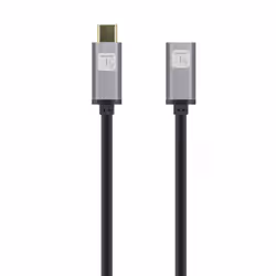 Techly Cavo prolunga USB 3.2 Gen 2 USB-C M/F 1m Nero - Vista aggiuntiva 4