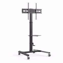 Techly ICA-TR228, Carrello multimediale, Nero, Pannello piatto, 40 kg, 81,3 cm (32"), 177,8 cm (70")