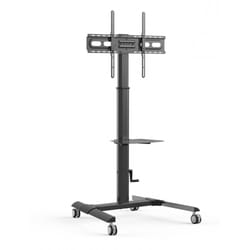 Techly ICA-TR228 carrello e supporto multimediale Nero Pannello piatto Carrello multimediale