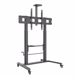 Techly ICA-TR230, Carrello multimediale, Nero, Pannello piatto, 120 kg, 132,1 cm (52"), 2,79 m (110")