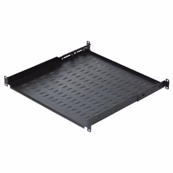 Techly I-CASE TRAY-81-BK, Mensola per scaffale, Nero, 50 kg, 2U, 19", 486 mm