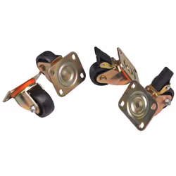 Techly I-CASE CASTOR-SR4, Rotelle, Argento, 250 mm, 200 mm, 70 mm, 3,58 kg