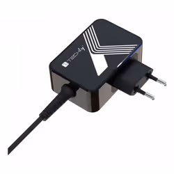Techly IPW-PD45W-BKTY Caricabatterie per dispositivi mobili Computer portatile, Smartphone, Universale Nero AC Ricarica rapida Interno