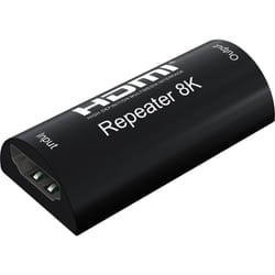 Techly IDATA HDMI2-RIP8KT moltiplicatore AV Ripetitore AV Nero